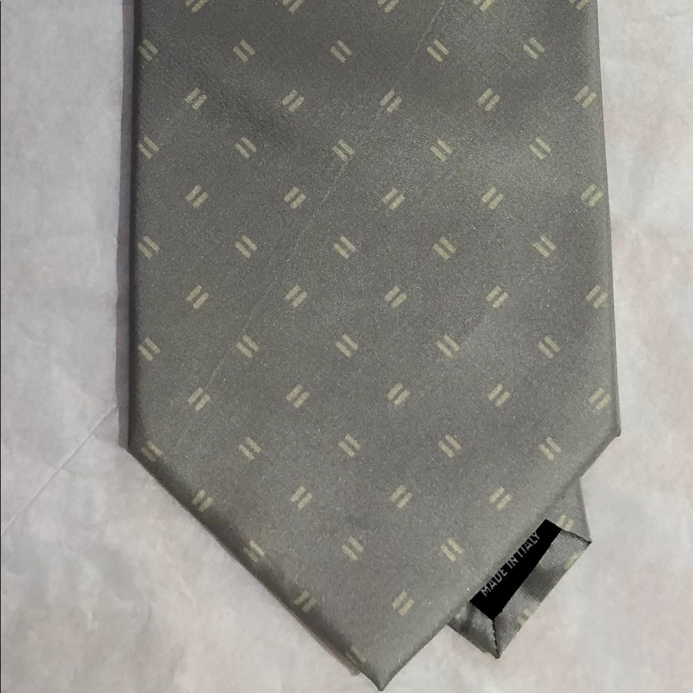 BALLY VINTAGE TIE SILVER MADE IN ITALY